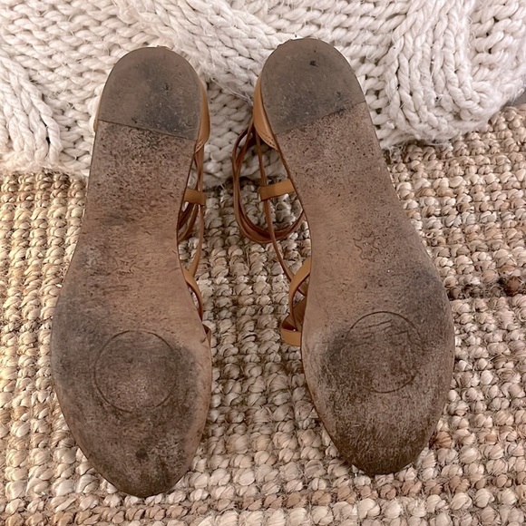 Tory Burch Lucas Gladiator Sandals Leather Beige Women’s Size 9 - Picture 6 of 6